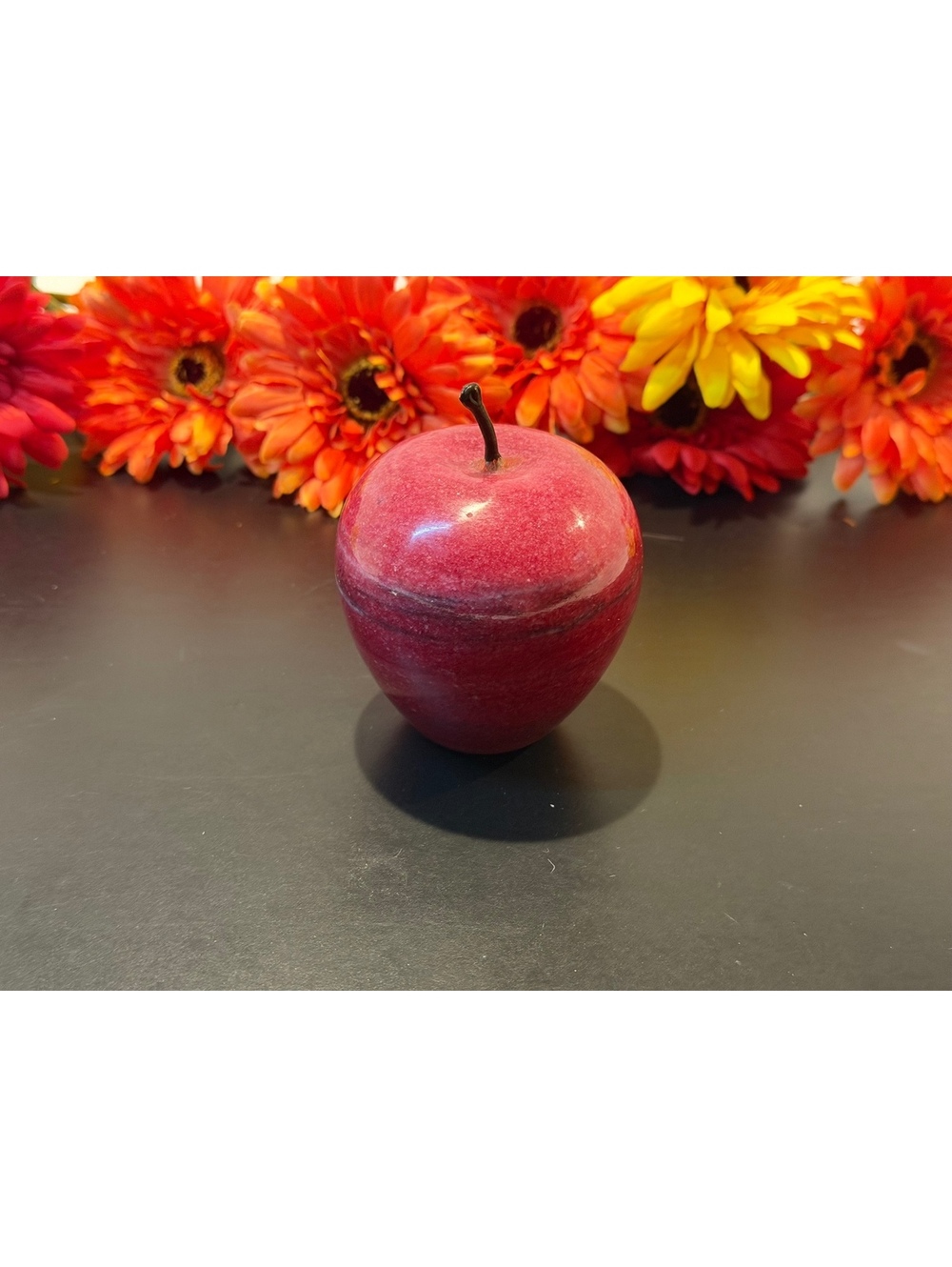Vintage Albert E Price Red Apple Paperweight Made in Taiwan